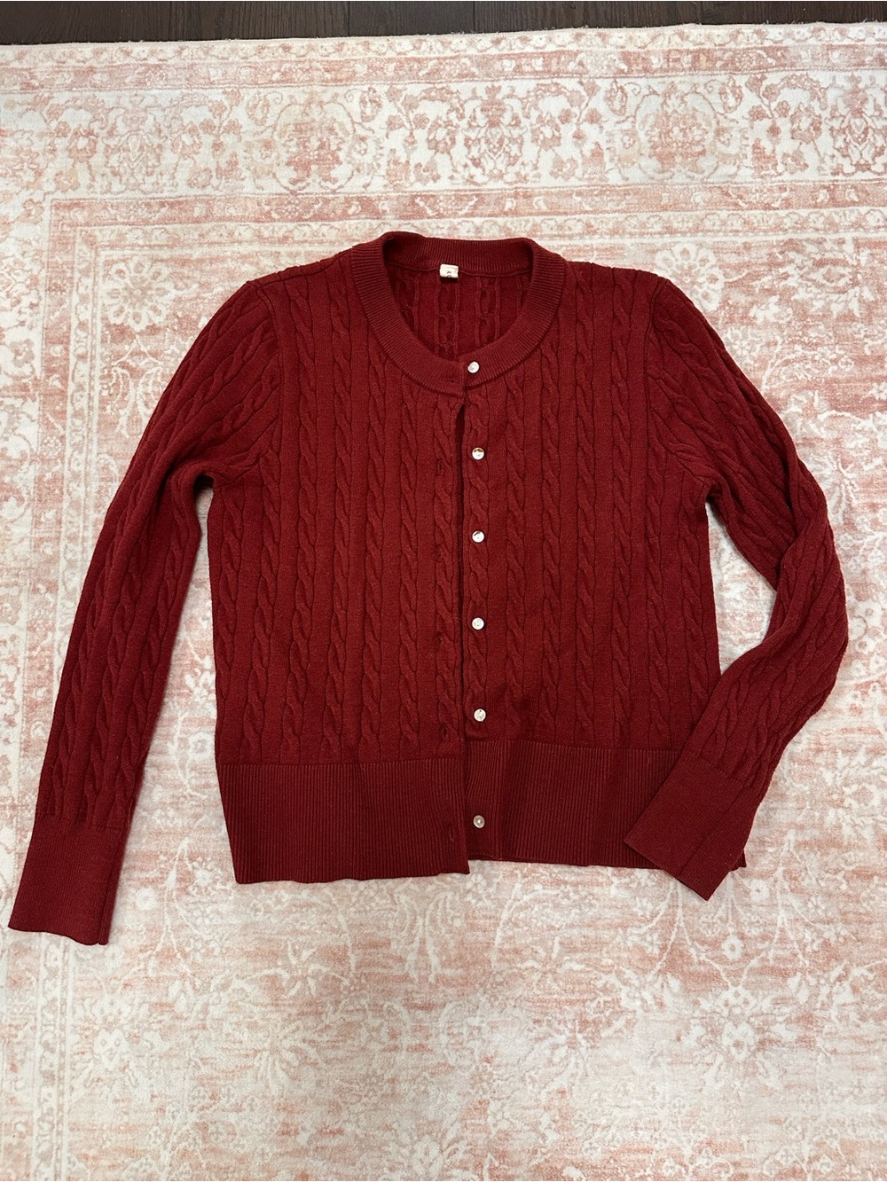 Soft 🥀 Cable Knit Cardigan Sweater - Picture 3 of 10